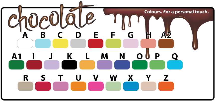 chocolate fountain colour options