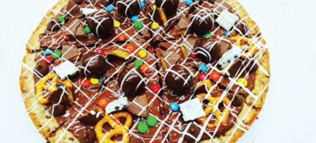 Dessert Pizza Double Chocolate Fountain